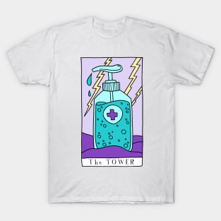 The Tower Tarot Card Sanitizer T-Shirt